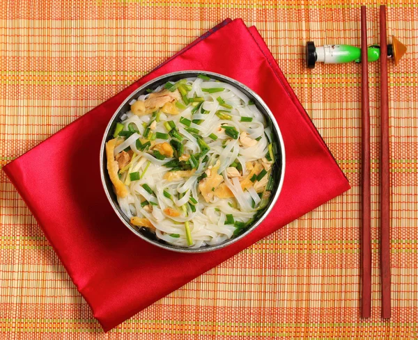 Hanoi pho kip noodlesoep — Stockfoto