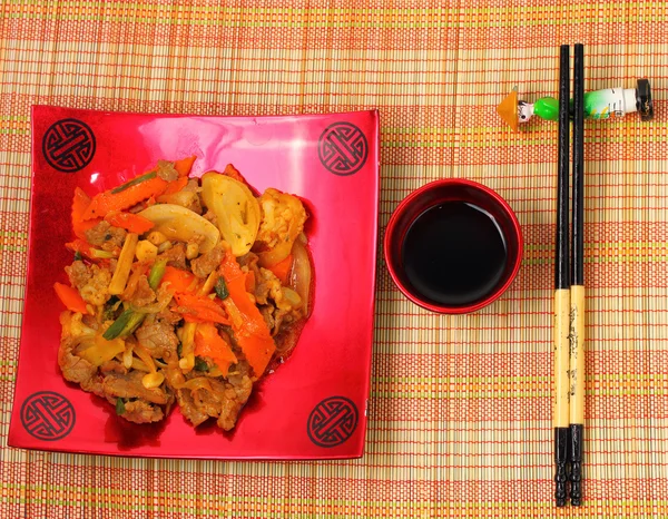 Beef stir fry vietnam style — Stock Photo, Image