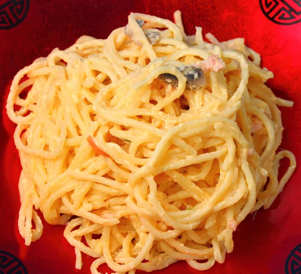 Спагетті карбонара — стокове фото