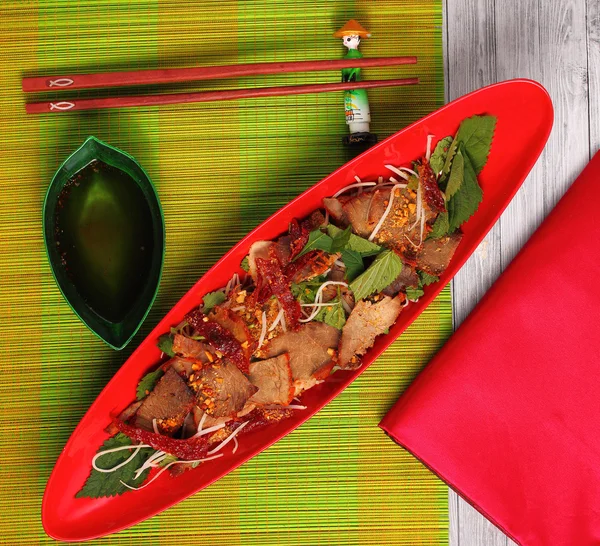 Beef salad vietnam — Stock Photo, Image