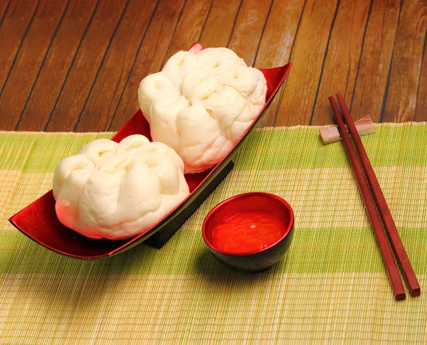 Banh bao pork bun — Stock Photo, Image