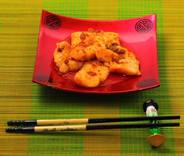 Sirchuan estilo peixe frito mexido — Fotografia de Stock