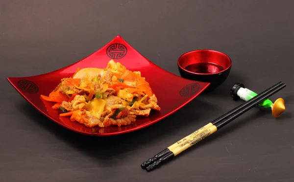 Beef stir fry vietnam style — Stock Photo, Image