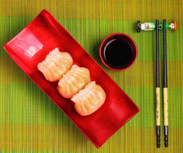 Steamed shrimp dumplings — Stock Photo, Image