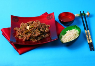 Vietnamca sığır eti stir fry