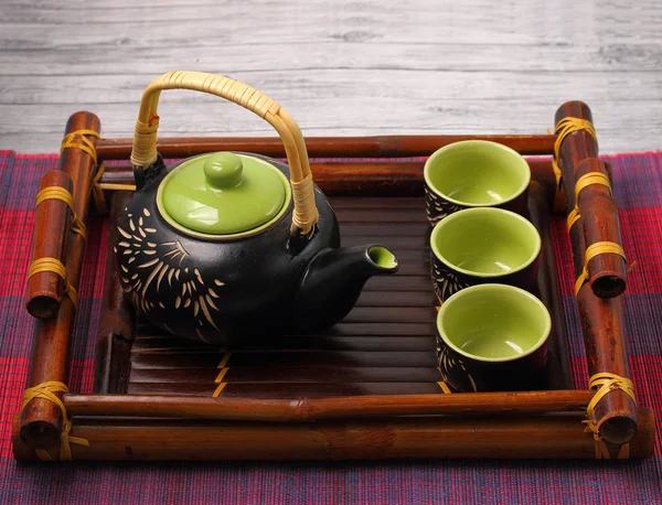 Aziatische thee set — Stockfoto