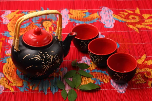Asijský čaj sada — Stock fotografie