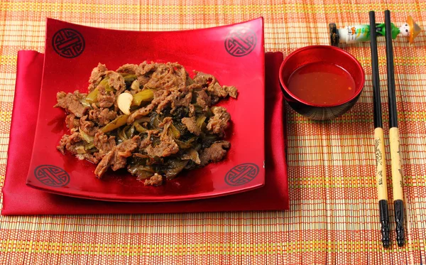 Carne de bovino vietnamita fritar — Fotografia de Stock
