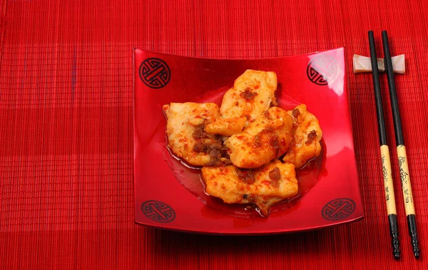 Sirchuan スタイル炒め魚のフライ — ストック写真