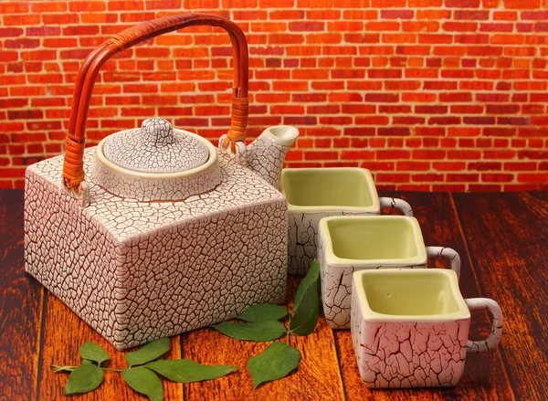 Zestaw do herbaty azjatyckiej — Zdjęcie stockowe