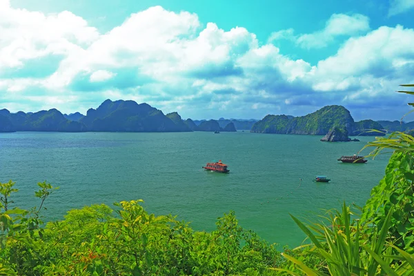 cat ba islands and rock formations