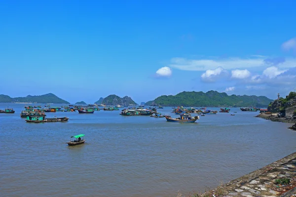Schwimmende Fischfarmen Vietnam — Stockfoto