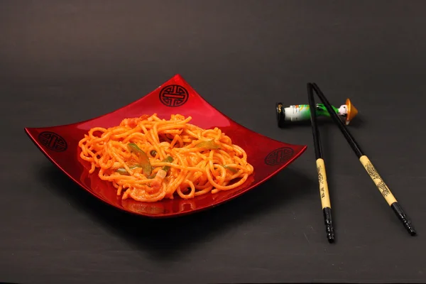 Espaguete amatriciana — Fotografia de Stock