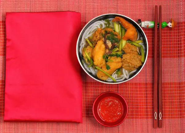 Sup mie ayam Vietnam — Stok Foto