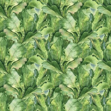 Sulu Boya renkli taze yaz gülümsemek ile yeşil yaprakları belirleme