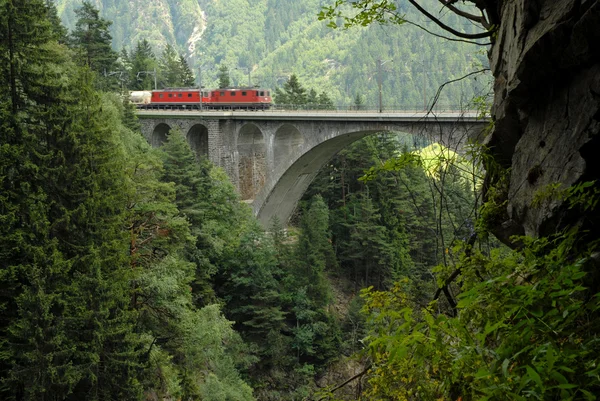 Puente de Meienreuss en Wassen UR, Suiza Fotos De Stock