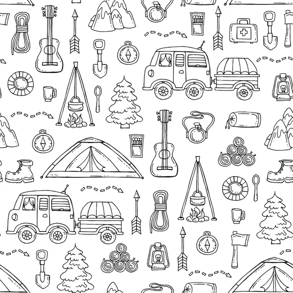 Vektör deseni ile el çizilmiş izole semboller imiş turizm in wh