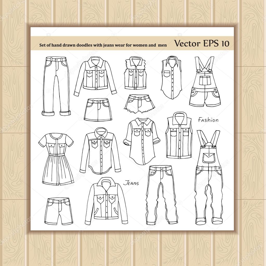 Doodle Cubs Con Jeans Casuales Doodle Cubs Con Jeans Casuales