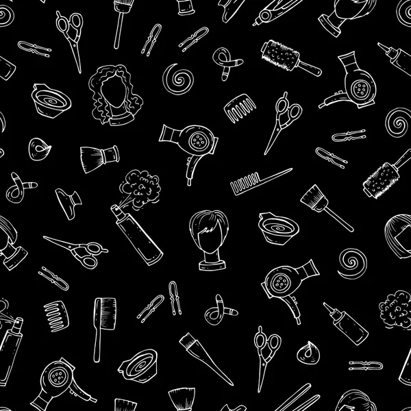 Desen Kuaför Salonu siyah renk üzerinde Tema