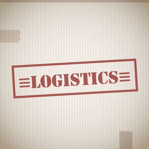 Logistics stamp — Stock Vector