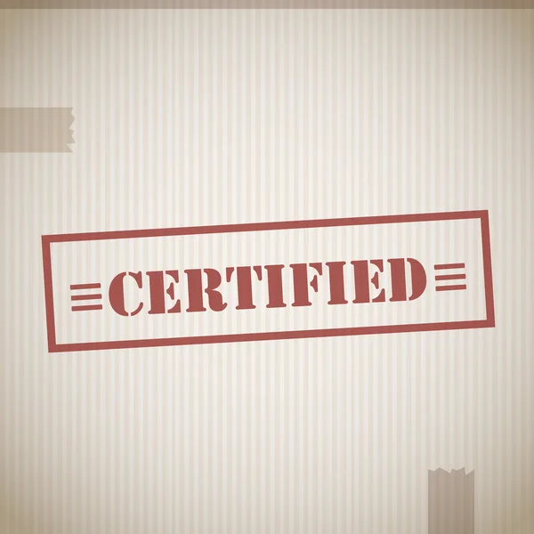 Timbre certifié — Image vectorielle