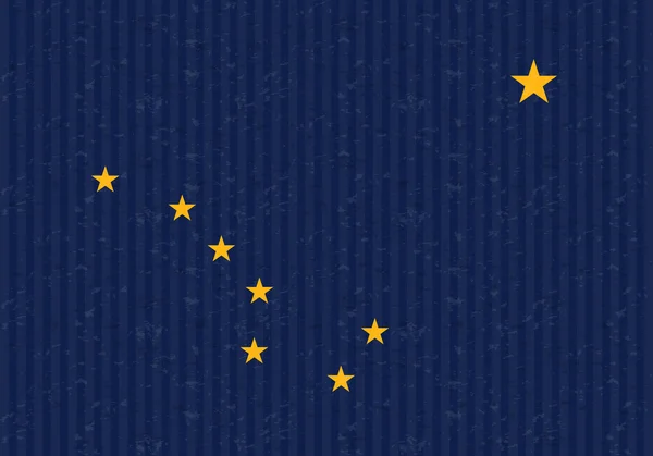 Bandera del Estado de Alaska — Vector de stock