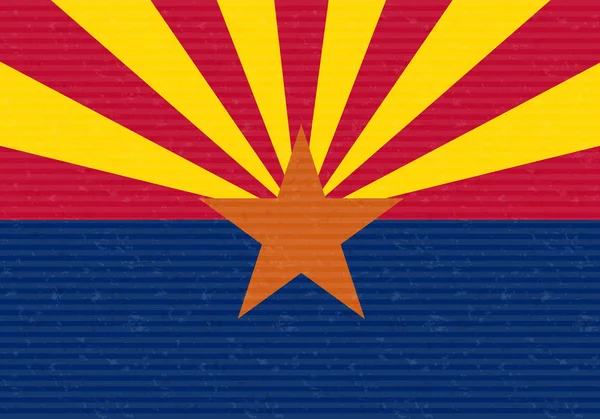 アリゾナ州、アメリカ合衆国の旗 — ストックベクタ