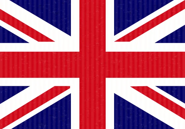 UK Flag Cardboard — Stock Vector
