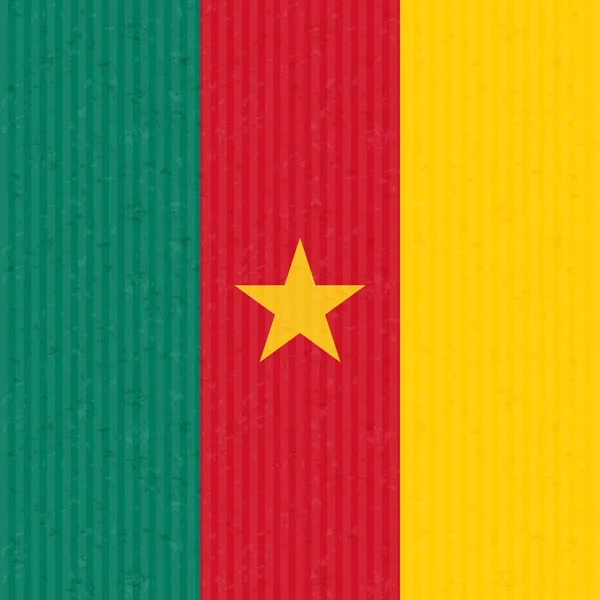 Καμερούν σημαία Grunge υφή — Διανυσματικό Αρχείο