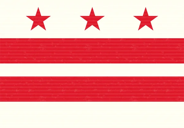 Flagge von Washington DC — Stockvektor