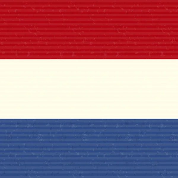 Vlag van Nederland — Stockvector