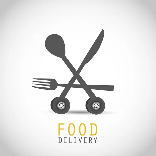 Food Delivery Design — Stock Vector