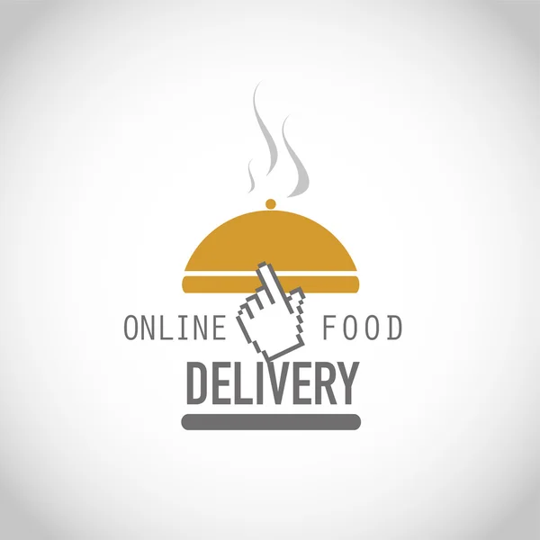 Dodávka potravin online — Stockový vektor