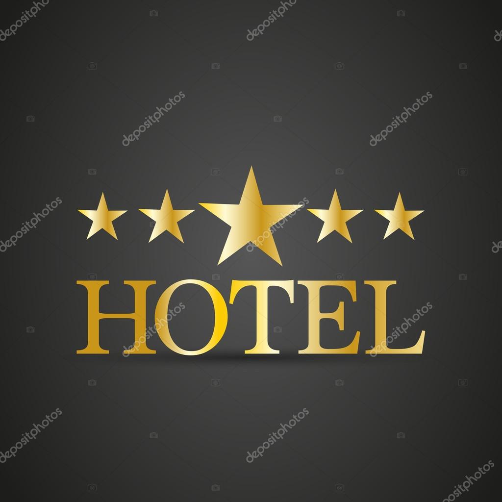Golden five star hotel sign Stock Vector by ©kup 60943395