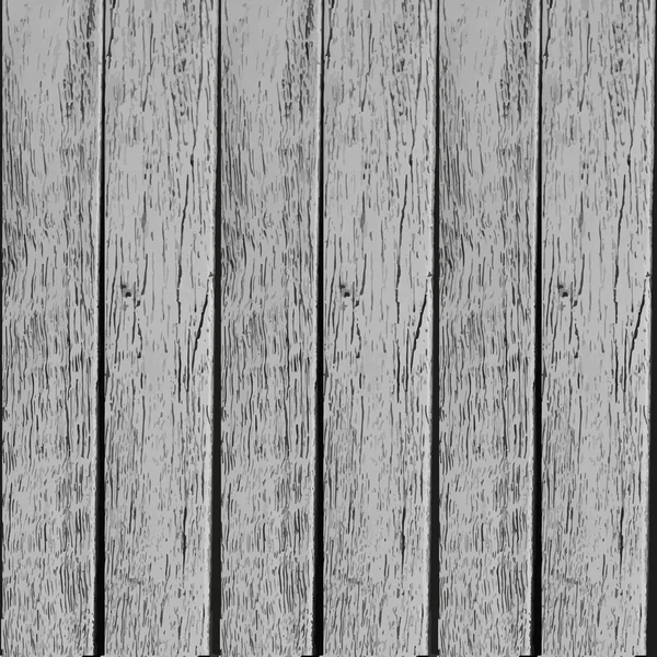 Old grey wooden planks texture vector — Stock Vector