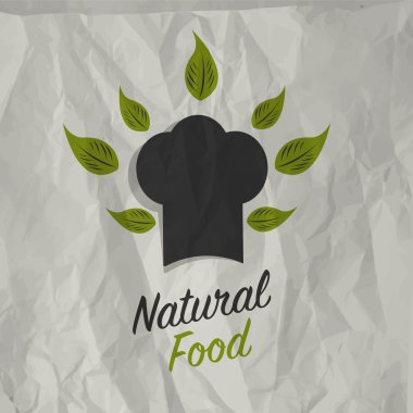 Vintage doğal gıda poster tasarımı