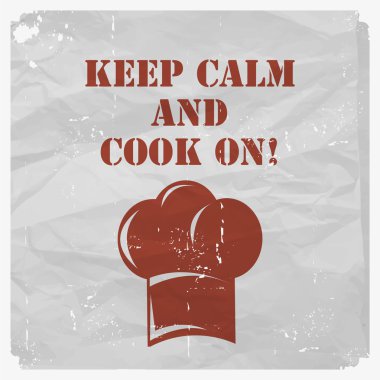 Poster pişirme vintage