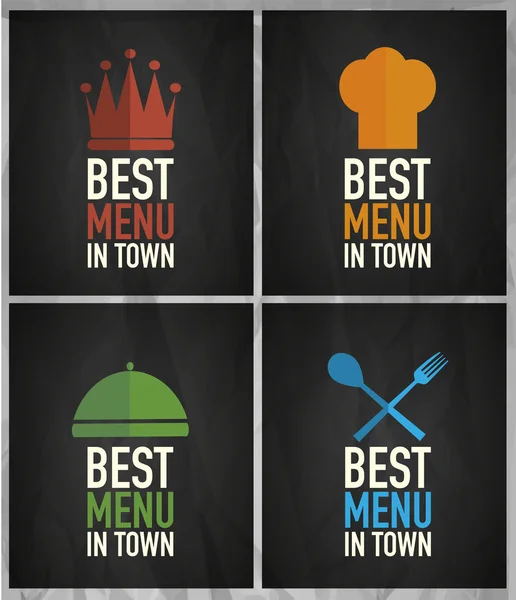 Best menu design vector — Stock Vector