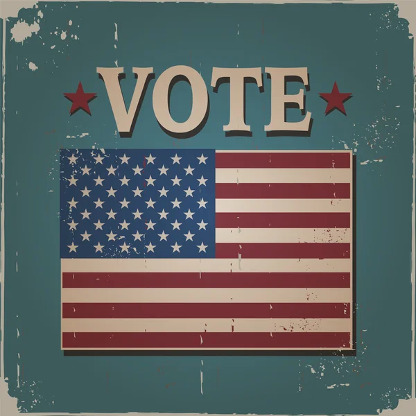 Vintage Vote USA — Stock Vector