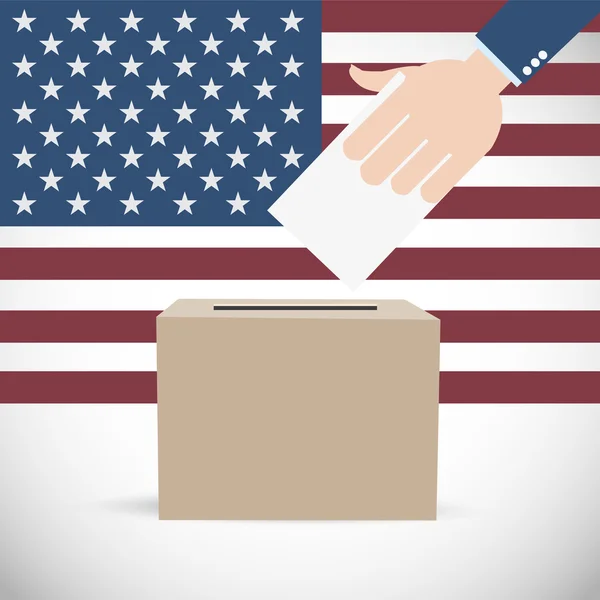 Voto na América Eleições Antecedentes —  Vetores de Stock