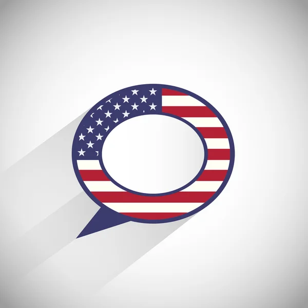 USA burbuja del habla — Vector de stock