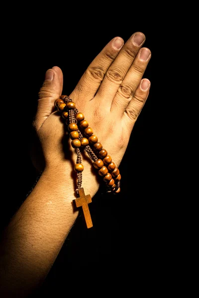 Mani in preghiera arte — Foto Stock