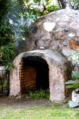 Rustik Meksika temazcal buhar veya banyo.