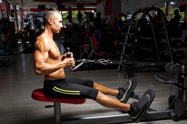 İçinde jimnastik salonu kas delikanlı