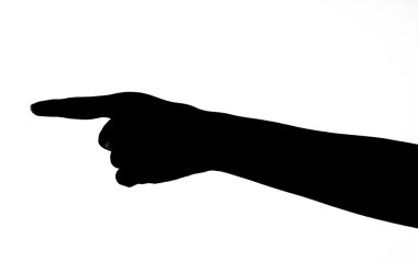 kadın el sinyal siluet 