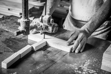 Adam çalışan eller 