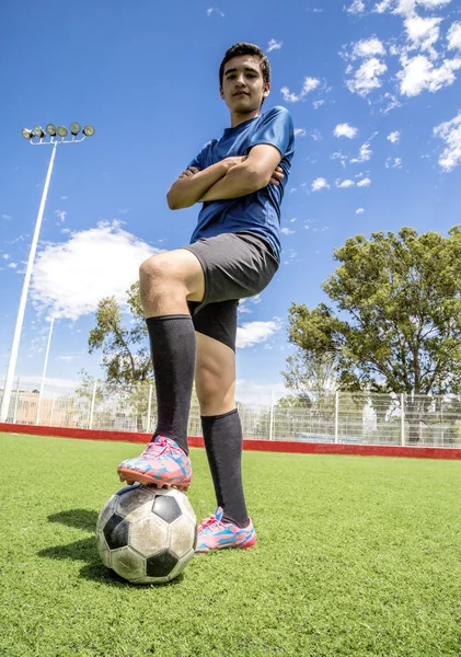 Voetballer voetbal speler — Stockfoto