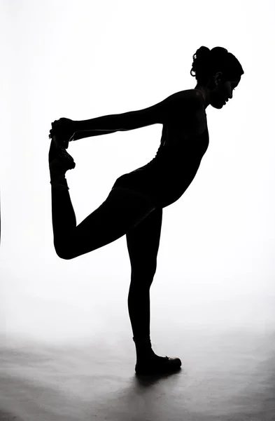 Silhueta dançarina de balé , — Fotografia de Stock