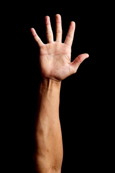 Ręka czarno-biała — Zdjęcie stockowe