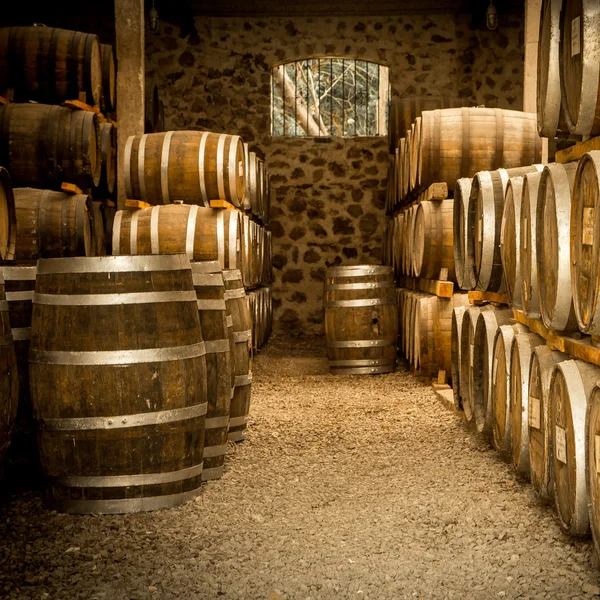 Las barricas de vino — Foto de Stock